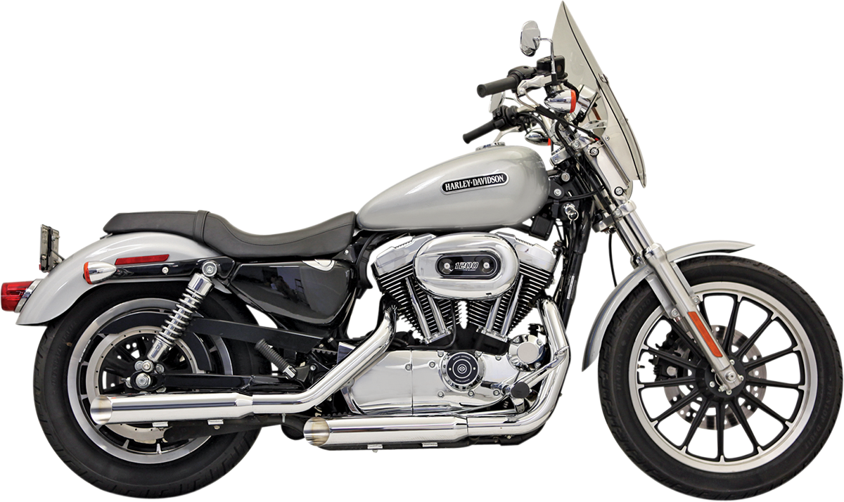 Bassani 3in. Firepower Slip-Ons Slash Cut - Chrome 1X17F