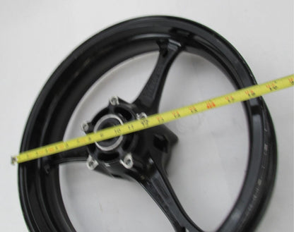 Enkei Motorcycle Tri Spoke 3 Spoke 17x3.5" Black Front Wheel