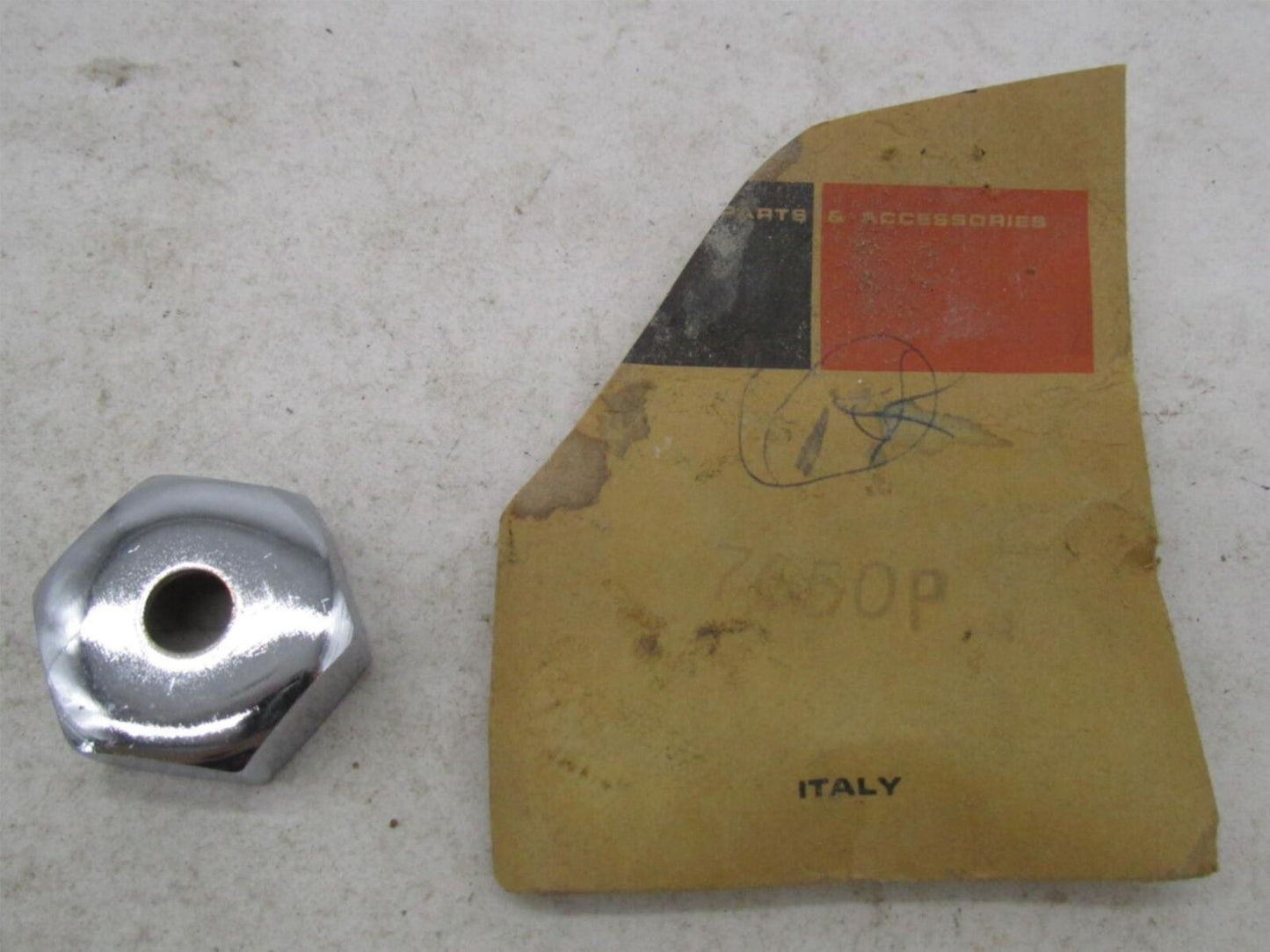Harley-Davidson Genuine NOS Aermacchi Chrome Hex Cap Cover Nut 7650P