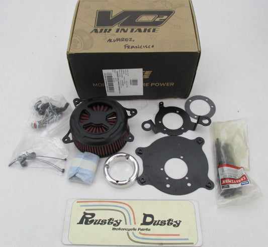 Vance & Hines NOS VO2 X Black Air Cleaner Intake Kit VH7169 42061