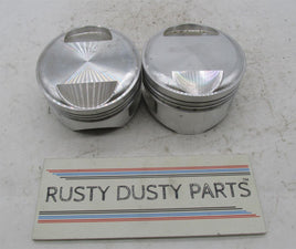 Pair of Harley Davidson Ross NOS High Performance Over Sized Pistons 132211 ZE