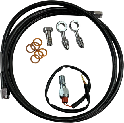 Hawg Halters Extended Rear Brake Line Installation Kit BHK-040-B