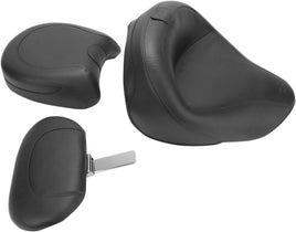 Mustang Wide Touring Two-Piece Seat with Driver Backrest 79351