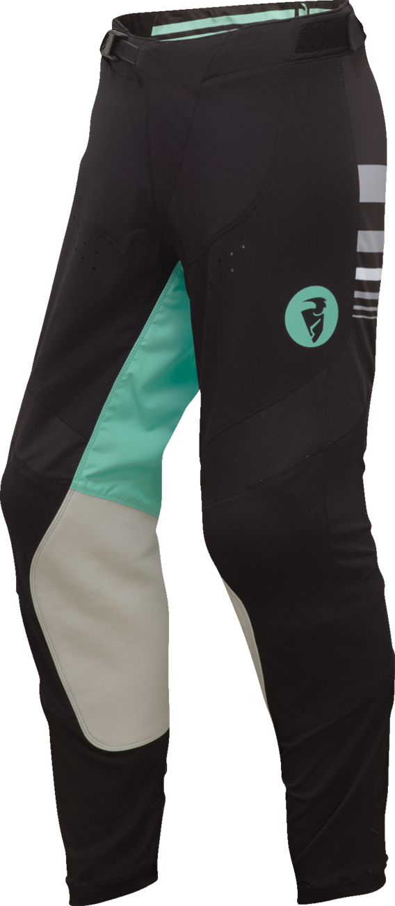 Thor 24 Women's Prime Blaze Pants Black/Mint 7/8 2902-0352