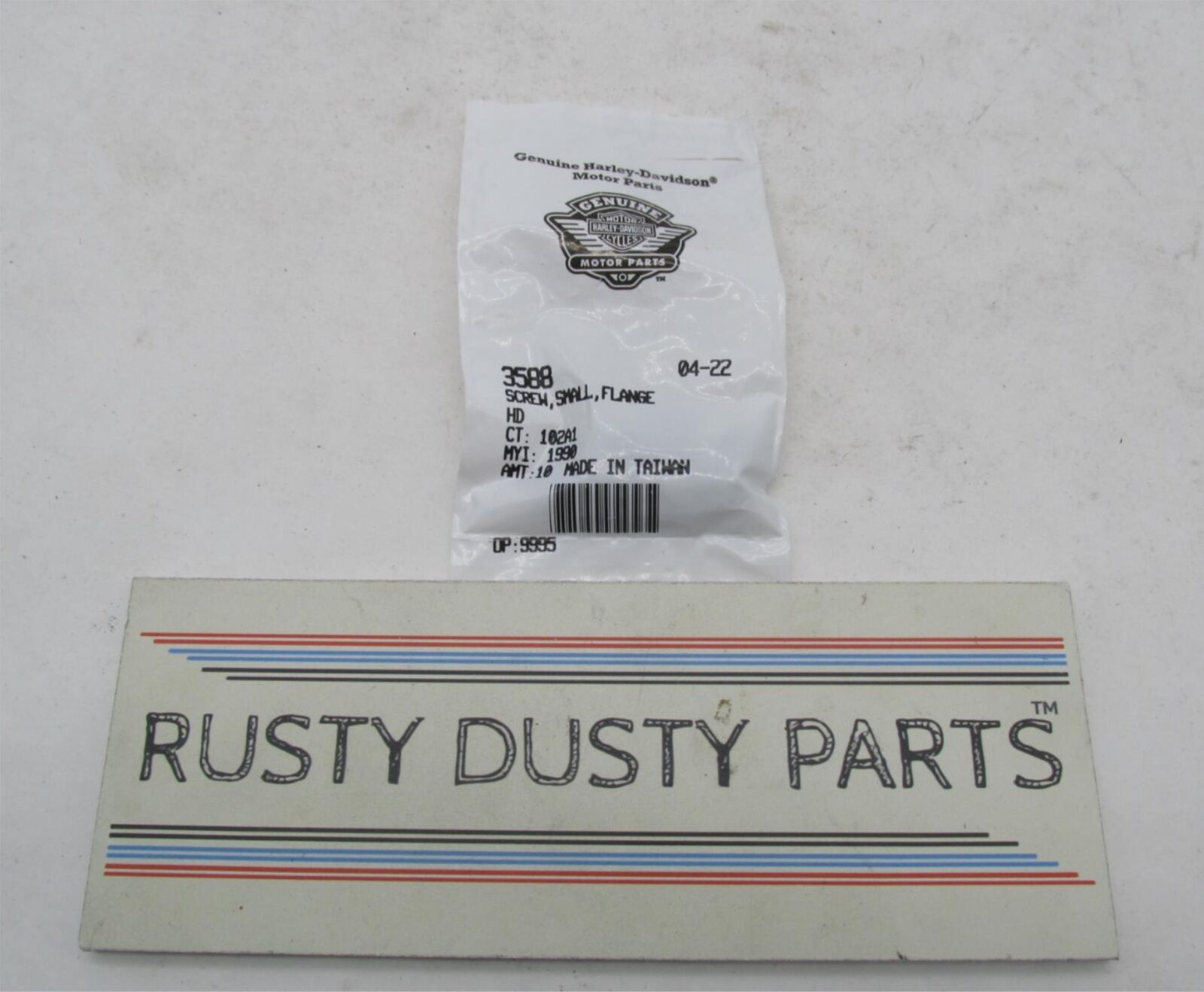 Lot of 5 Harley-Davidson Genuine NOS Small Flange Screws 3588