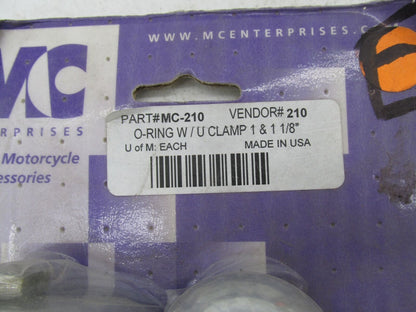 Pair of MC Enterprises Harley Davidson Highway O-Ring Foot Pegs W/U Clamp