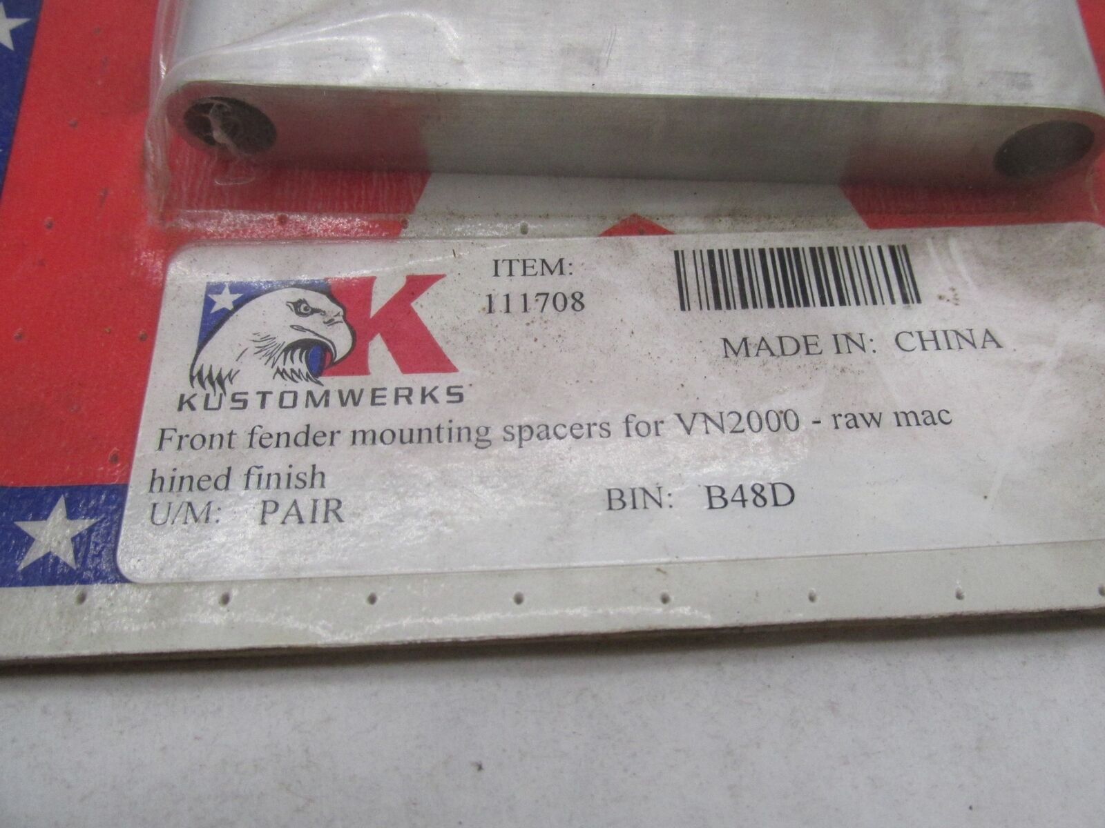 KustomWerkz VN2000 1" Front Fender Mounting Spacers 111708