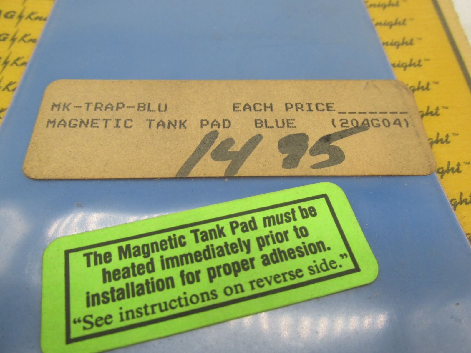 Mag Knight Universal Motorcycle Blue Magnetic Tank Pad MK-TRAP-BLU