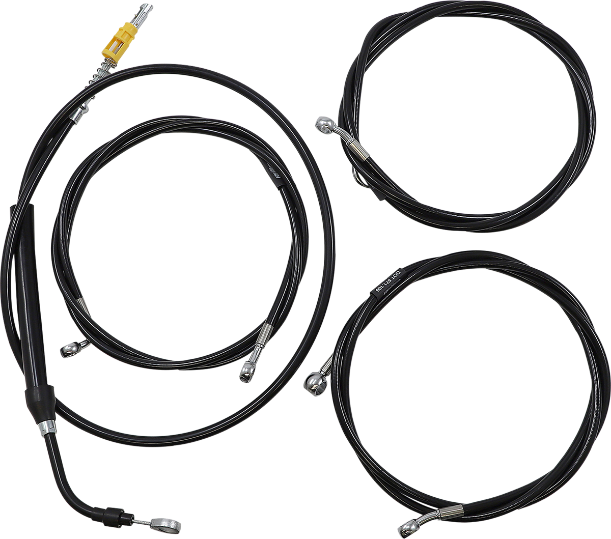 LA Choppers Handlebar Cable/Brake Line Kit LA-8056KT2-13B