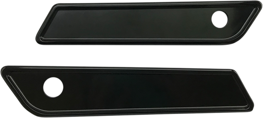 Pro-One Performance Saddlebag Latch Cover Polished Black - Small 104721B