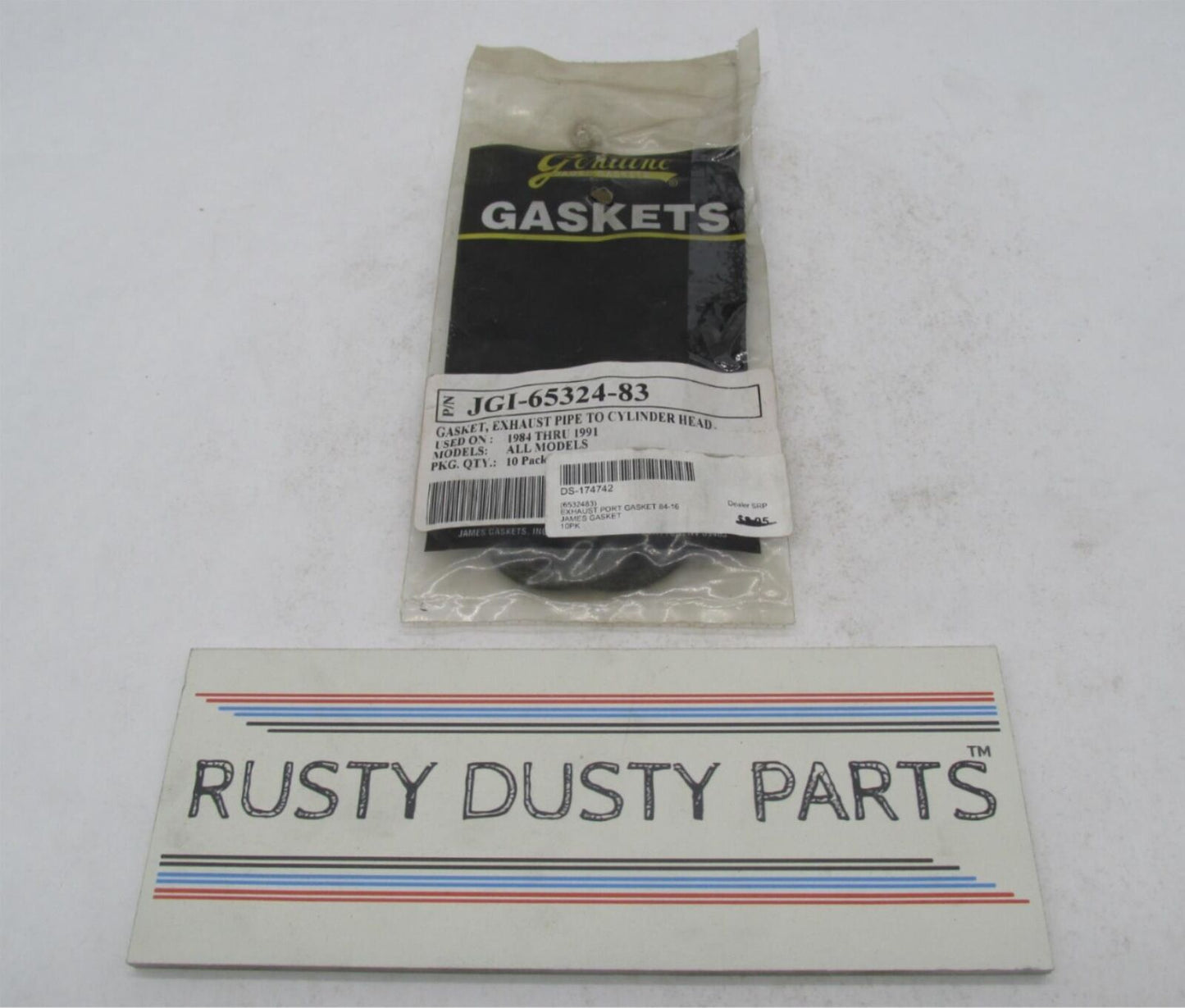 Lot of 4 Harley Davidson Exhaust Pipe to Cylinder Head Gasket JGI 65324-83