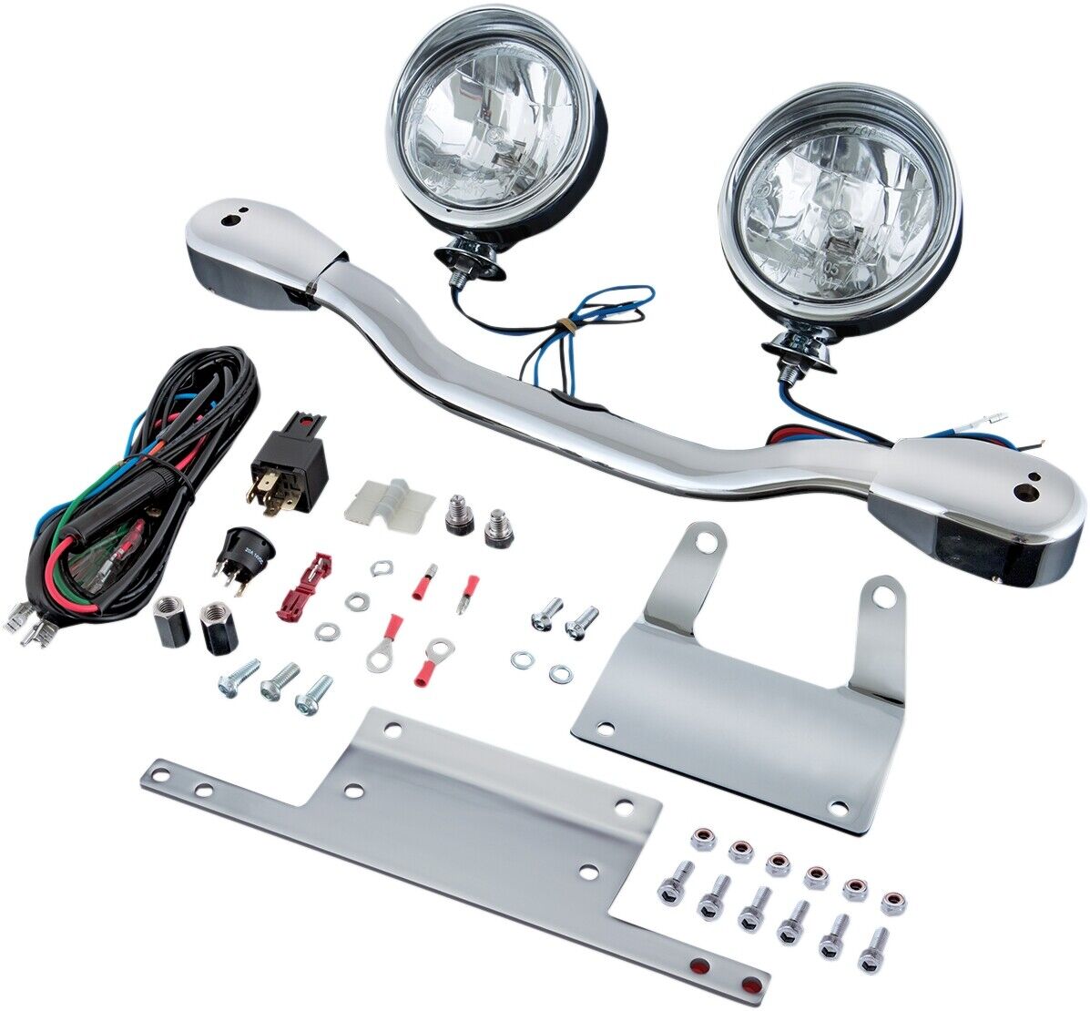 Show Chrome Elliptical Driving Light Kit 3 1/2in. Diameter 61-115