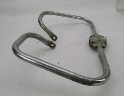 Vintage Chrome Patina Motorcycle Crash Engine Guard Bar Triumph Honda Yamaha CZ