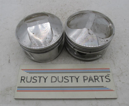 Pair of Harley Davidson Ross NOS High Performance Over Sized 392 Pistons