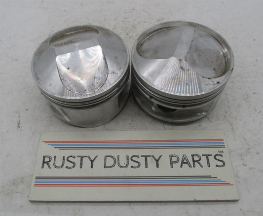 Pair of Harley Davidson Ross NOS High Performance Over Sized 392 Pistons