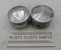 Pair of Harley Davidson Ross NOS High Performance Over Sized 392 Pistons