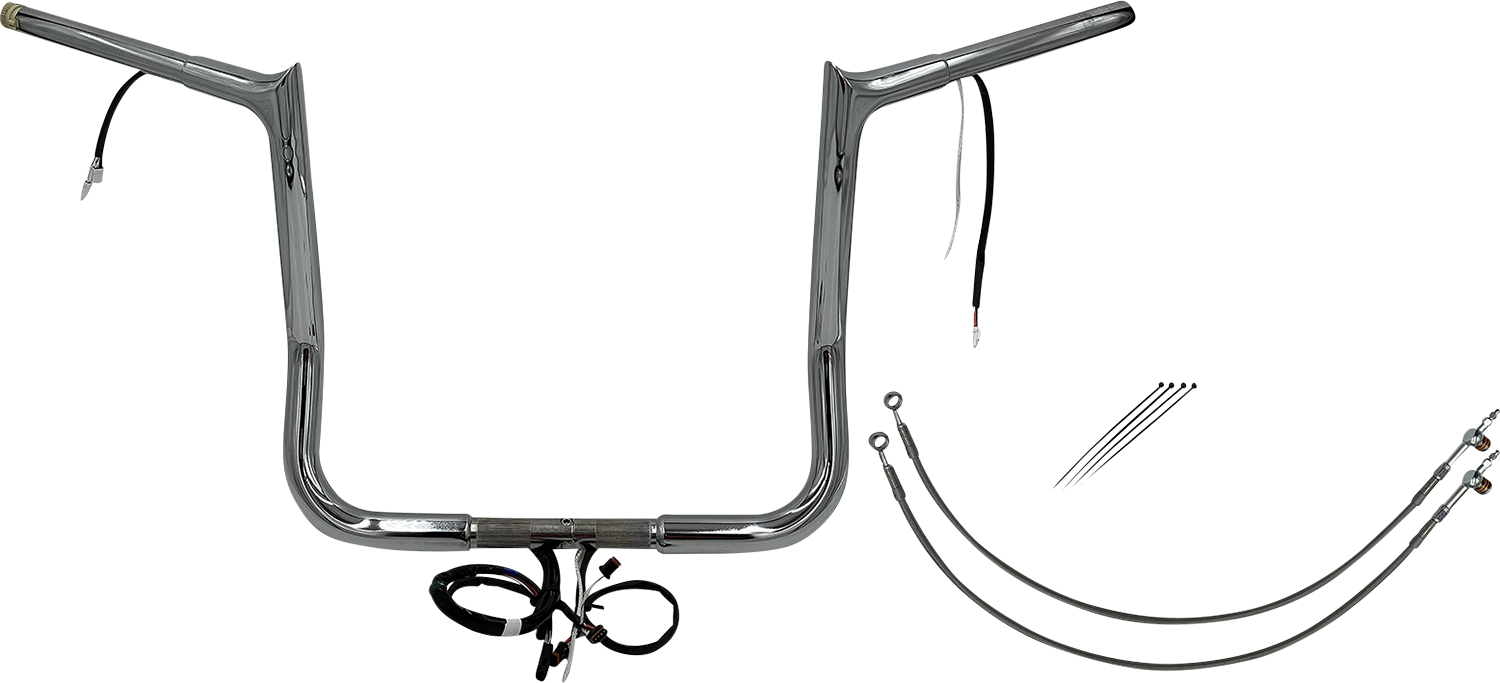 Fat Baggers, Inc. Plug & Play EZ Install 1-1/4" Pointed Top Handlebar Kit 902214