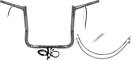 Fat Baggers, Inc. Plug & Play EZ Install 1-1/4" Pointed Top Handlebar Kit 902214
