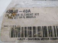 Harley Davidson Genuine NOS Oil Filter Element Kit 63840-48A