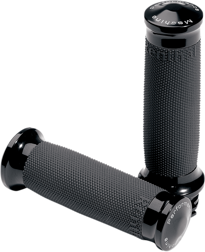 Performance Machine Contour Renthal Wrapped Grips Black 0063-2020-B