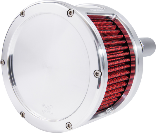 Feuling BA Race Series Air Cleaner Kit Raw - Solid Cover - Red 5421