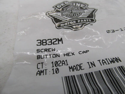Lot of 3 Harley-Davidson Genuine NOS Hex Button Head Cap Screws 3832M