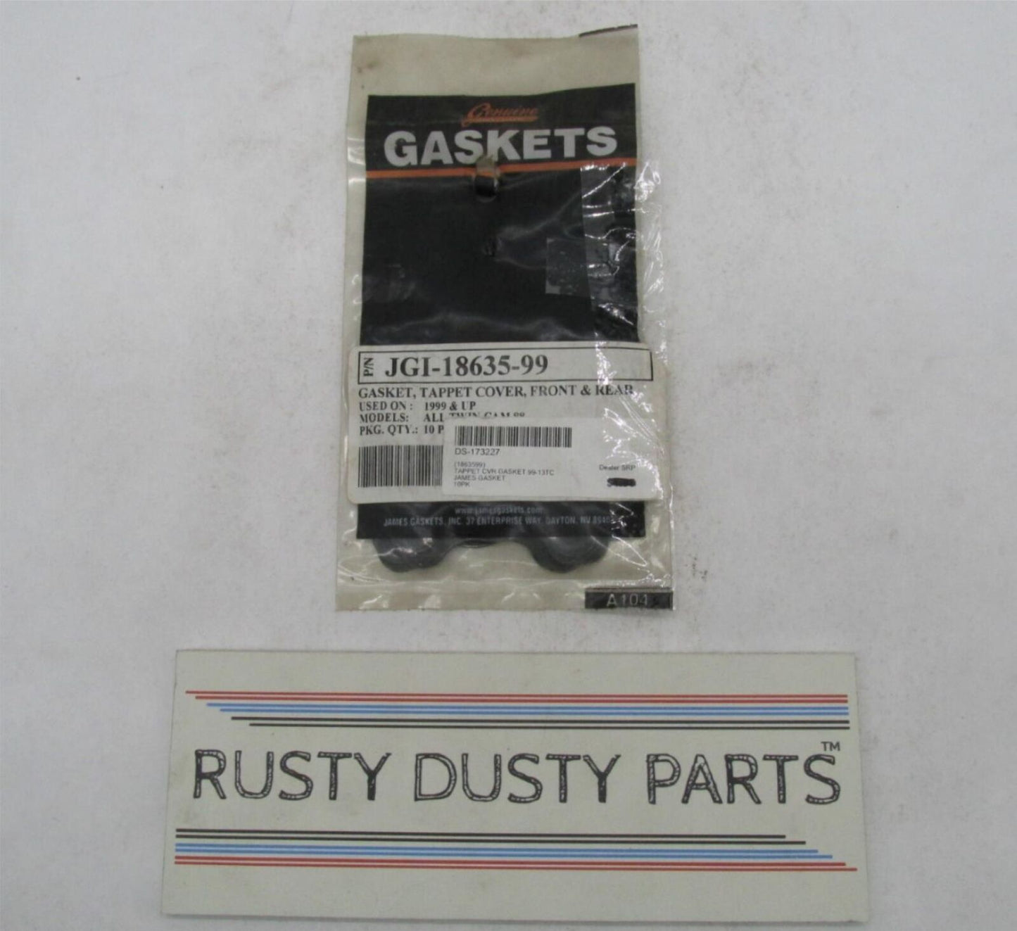 Lot of 6 Harley Davidson James Front & Rear Tappet Cover Gaskets JGI-18635-99