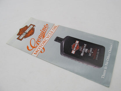 Harley-Davidson Genuine Motorcycle Oil Advertisement Brochure 93690V