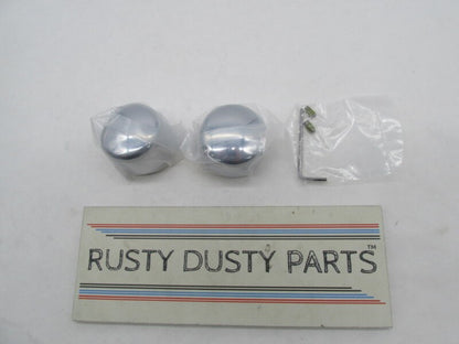 Set of 2 Harley Davidson Genuine NOS Front Axle Nut Covers 43062-04