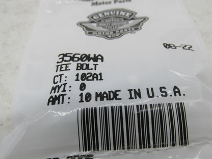Lot of 9 Harley-Davidson Genuine NOS Tee Bolts 3560WA