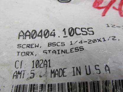 Lot of 4 Harley Davidson Buell Genuine NOS Torx Screws AA0404.10CSS