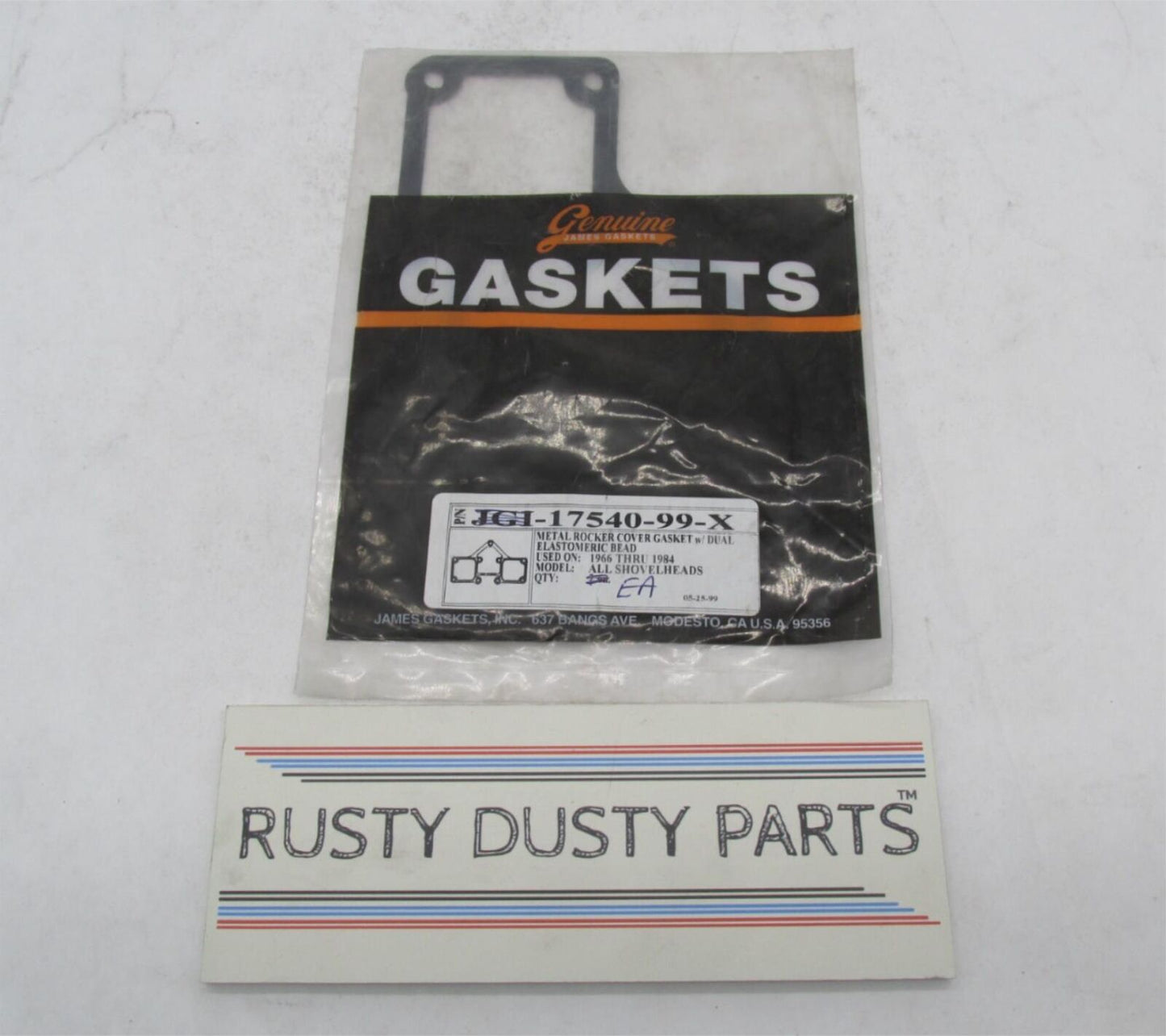 Lot of 2 Harley Davidson James Metal Rocker Cover Gaskets JGI 17540-99