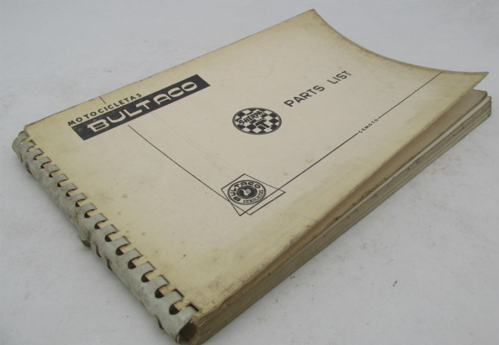 Bultaco Original Factory 1968 Sherpa T Parts List Catalog Book