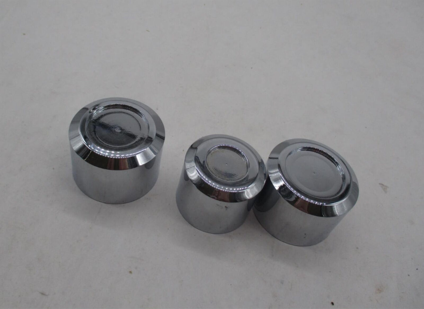 Mixed Lot of 3 Harley Davidson Smooth Chrome Axle Covers