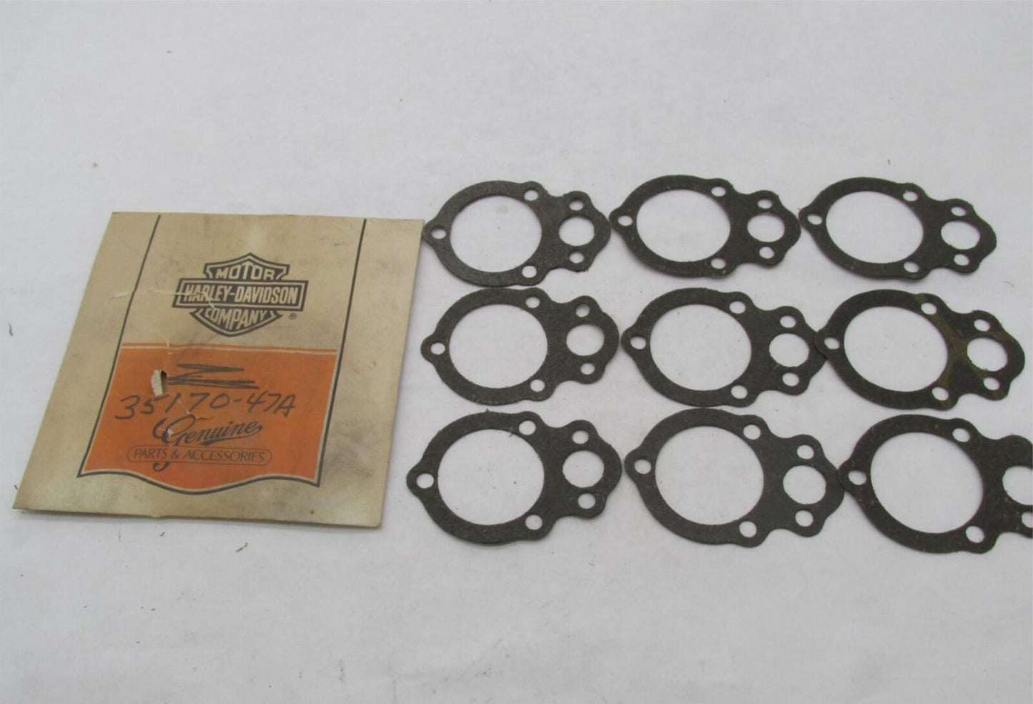 Lot of 9 Harley Davidson Genuine NOS Oil Seal Gaskets 35170-47A