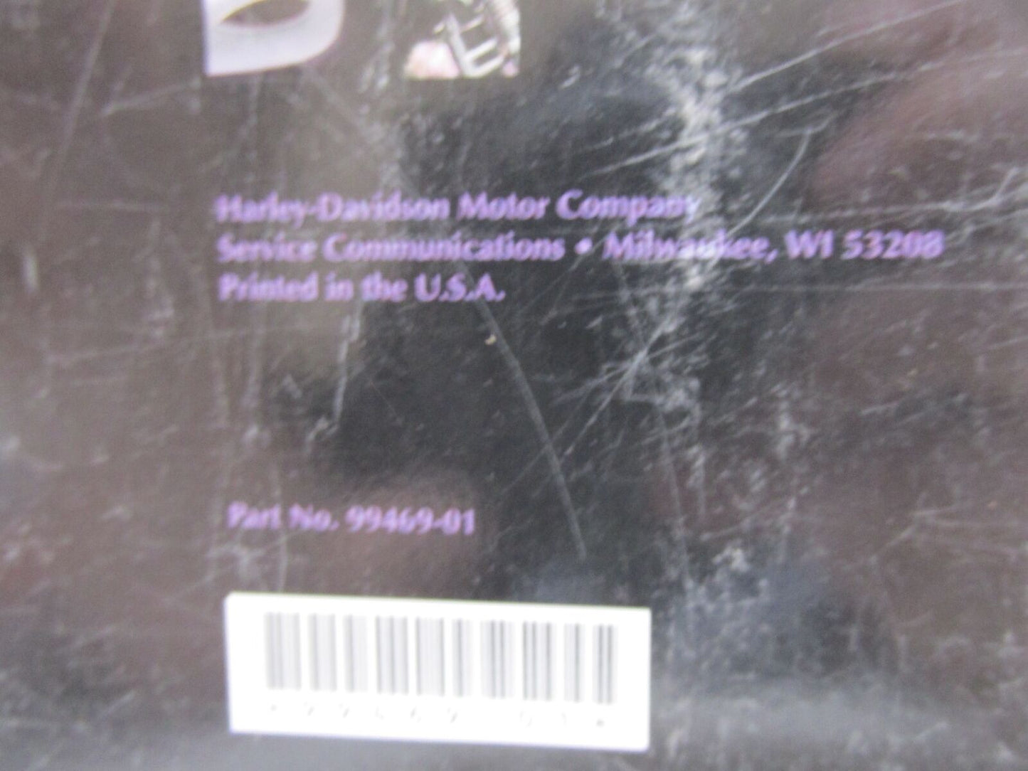 Harley-Davidson Official Factory 2001 Softail Owner's Manual Book 99469-01