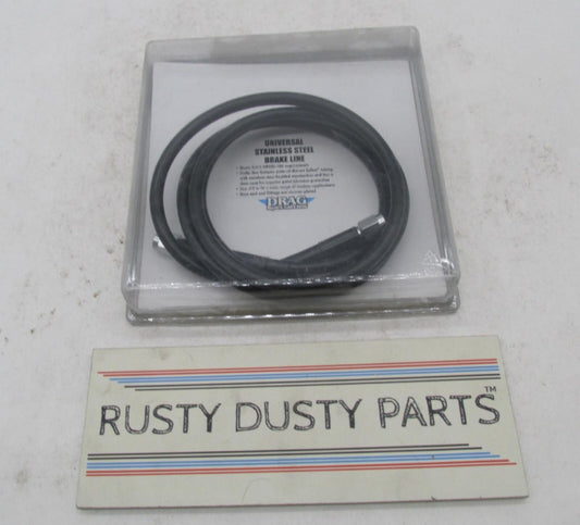 Drag Specialties 61" Stainless Steel Universal Black Coated Brake Line 1741-2735