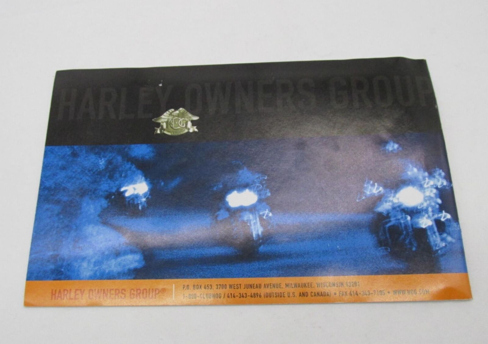 Harley Owners Group 2001 HOG Gotta Know Before You Go Membership Manual