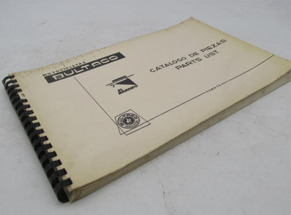 Bultaco Original Factory 1969 El Bandido Motorcycle Catalog Parts List