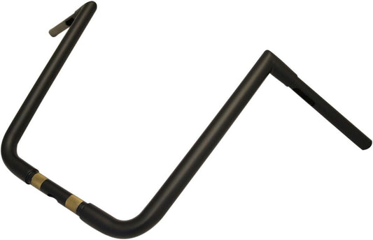 LA Choppers 1 1/4" Big Twin Peaks Handlebars 16" Flat Black LA-7360-16M