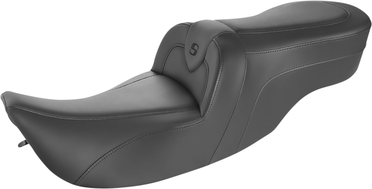 Saddlemen RoadSofa Seat - Without Backrest Black W/Black Stitching 897-07-187