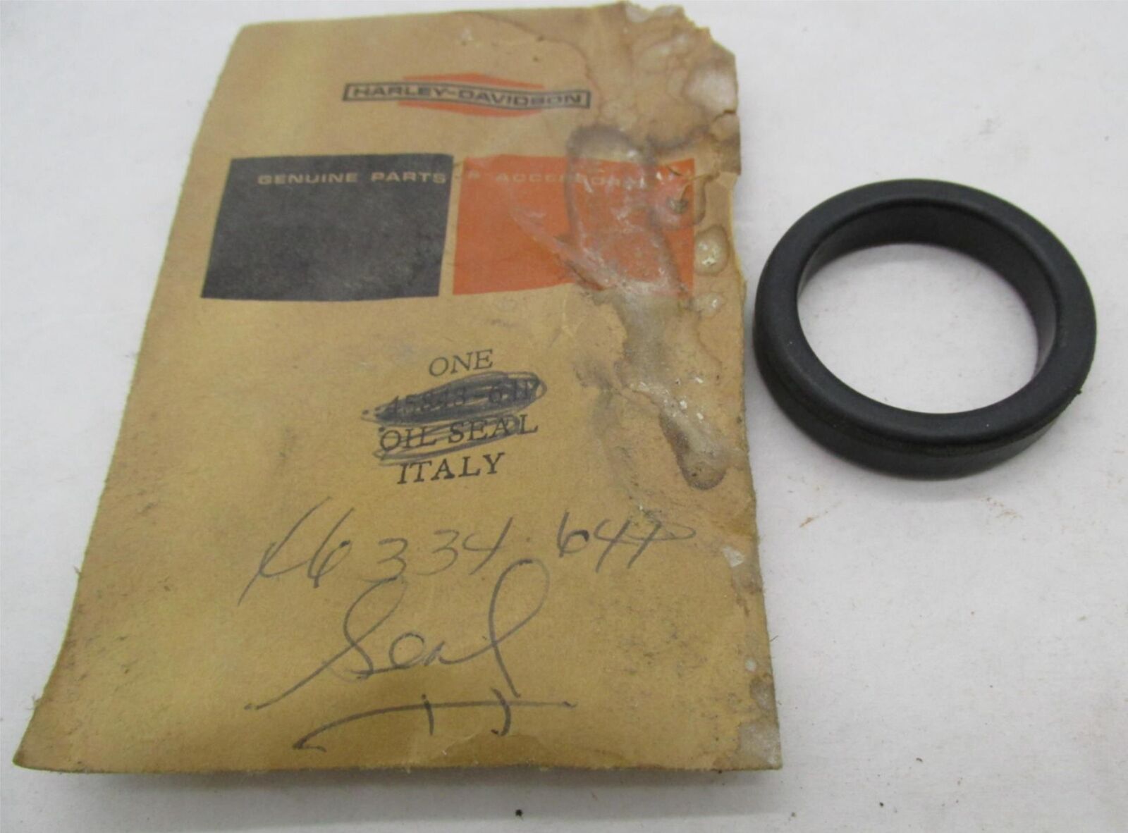 Harley Davidson Genuine NOS Aermacchi C H SS Fork Cover Rubber Ring 46334-64P