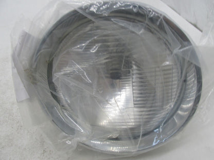 Kustomwerkz Harley 7" Chrome Headlight with Billet Trim H4 12V 76078