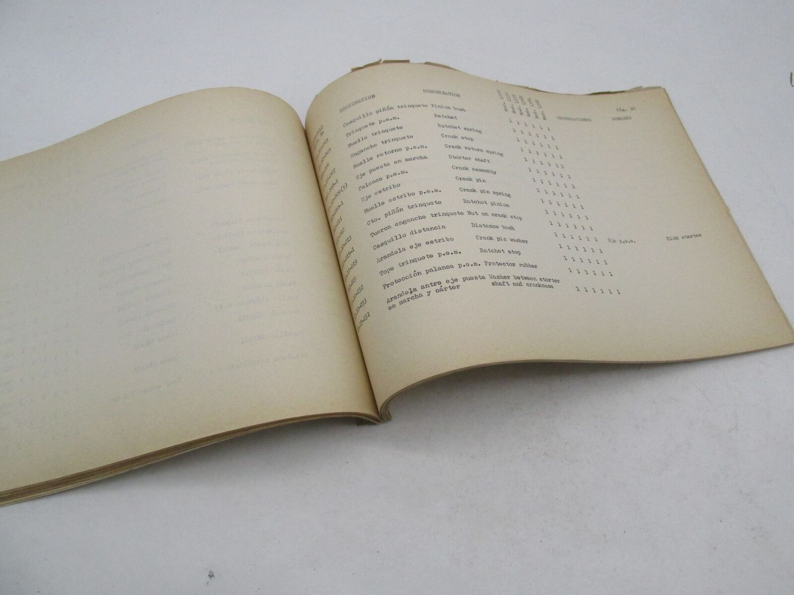Bultaco Original Factory Provisional 1974 Alpina Parts Catalog List 137.32-117