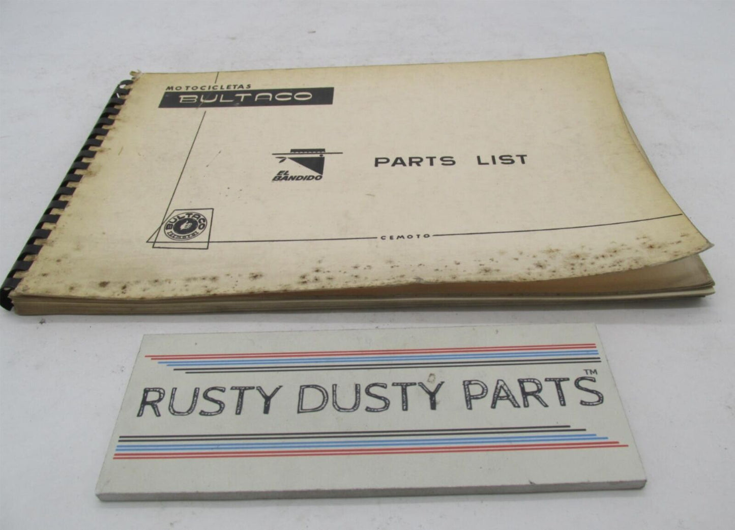 Bultaco Original Factory 1968 El Bandido Motorcycle Catalog Parts List