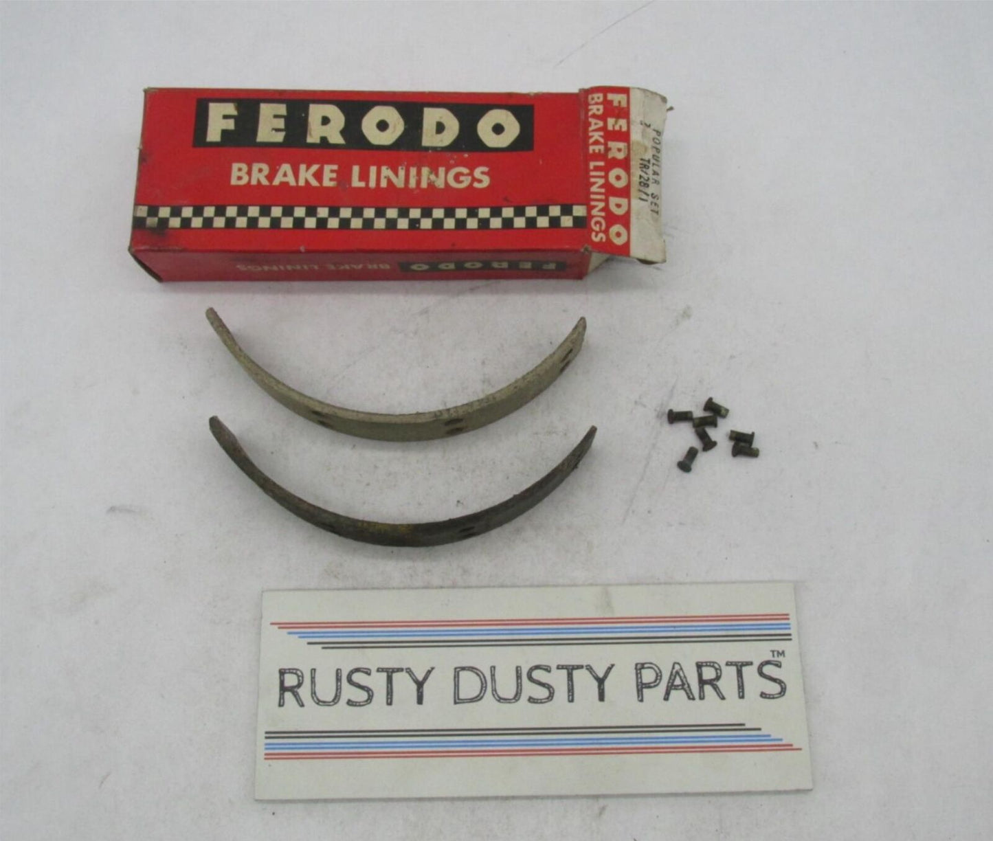 Ferodo NOS Motorcycle Drum Brake Linings BSA TB25 B44 A65 A75 Triumph TR/28/1