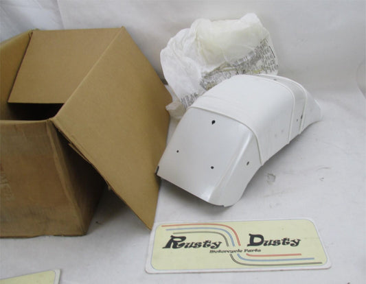 Harley Genuine NOS Softail Deuce White w/ Ghost Flame Rear Fender 59759-03