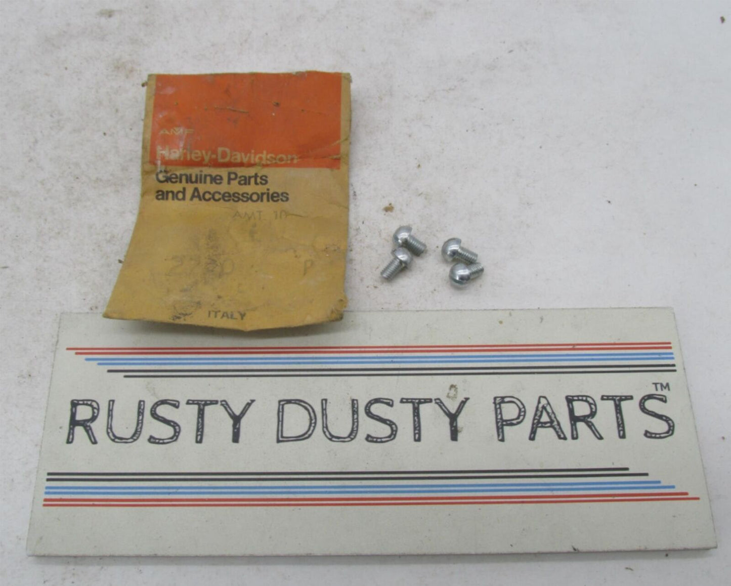 Lot of 4 Harley-Davidson Genuine NOS Aermacchi Panhead Screws 2730P