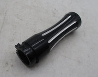 Harley Davidson Metal Grooved Black Tapered Custom Chopper Metal Throttle Grip