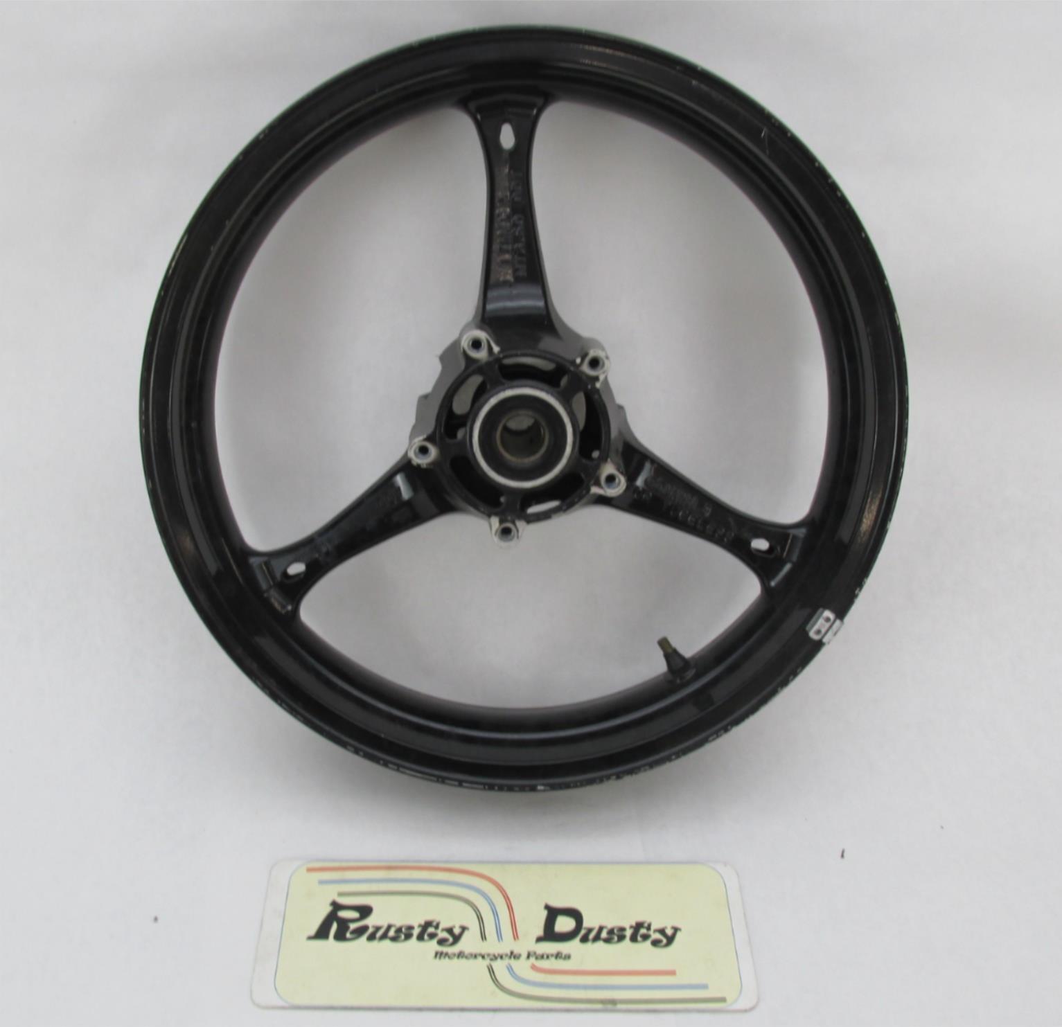 Enkei Motorcycle Tri Spoke 3 Spoke 17x3.5" Black Front Wheel